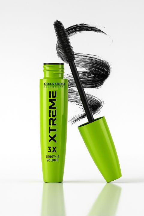 Color Studio Xtreme 3X Lash Mascara – Triple-Length & Volume Boost | 24HR Smudge-Proof Wear | Pro Lash Transformation!