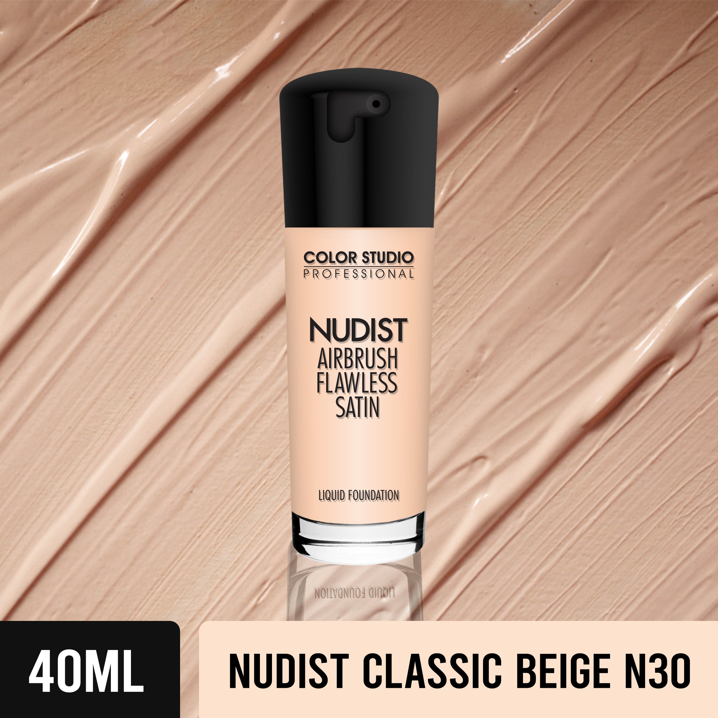 pure nudism 30 NUDIST CLASSIC BEIGE N30 FOUNDATION – COLORSTUDIOMAKEUP