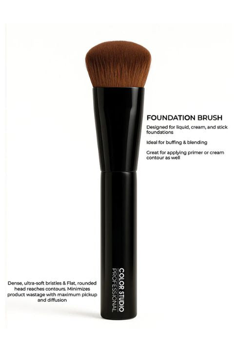 FOUNDATION BRUSH - PRO MAKEUP BRUSHES COLOR STUDIO