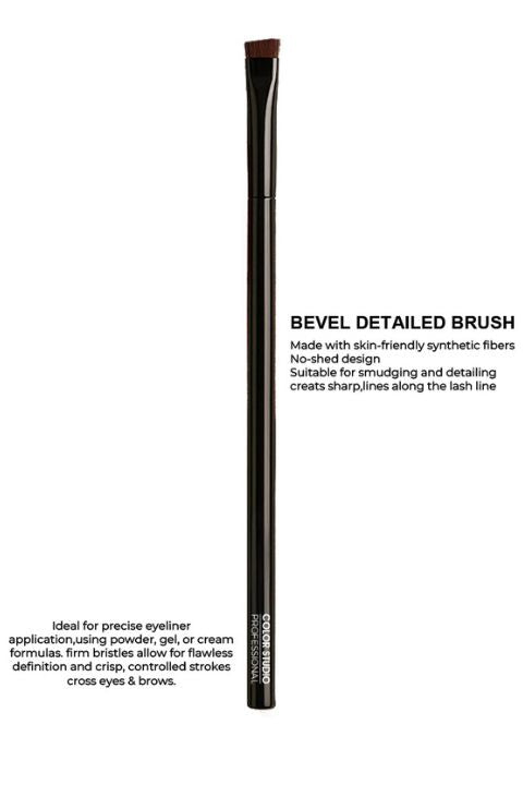 BEVEL DETAILED BRUSH - PRO MAKEUP BRUSHES COLOR STUDIO
