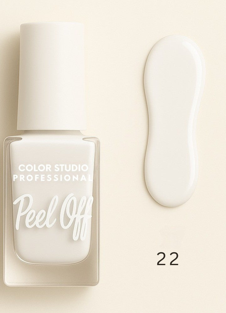 22 WHITE KNIGHT- PEEL OFF NAIL COLORS - WATER BASED NAIL POLISH