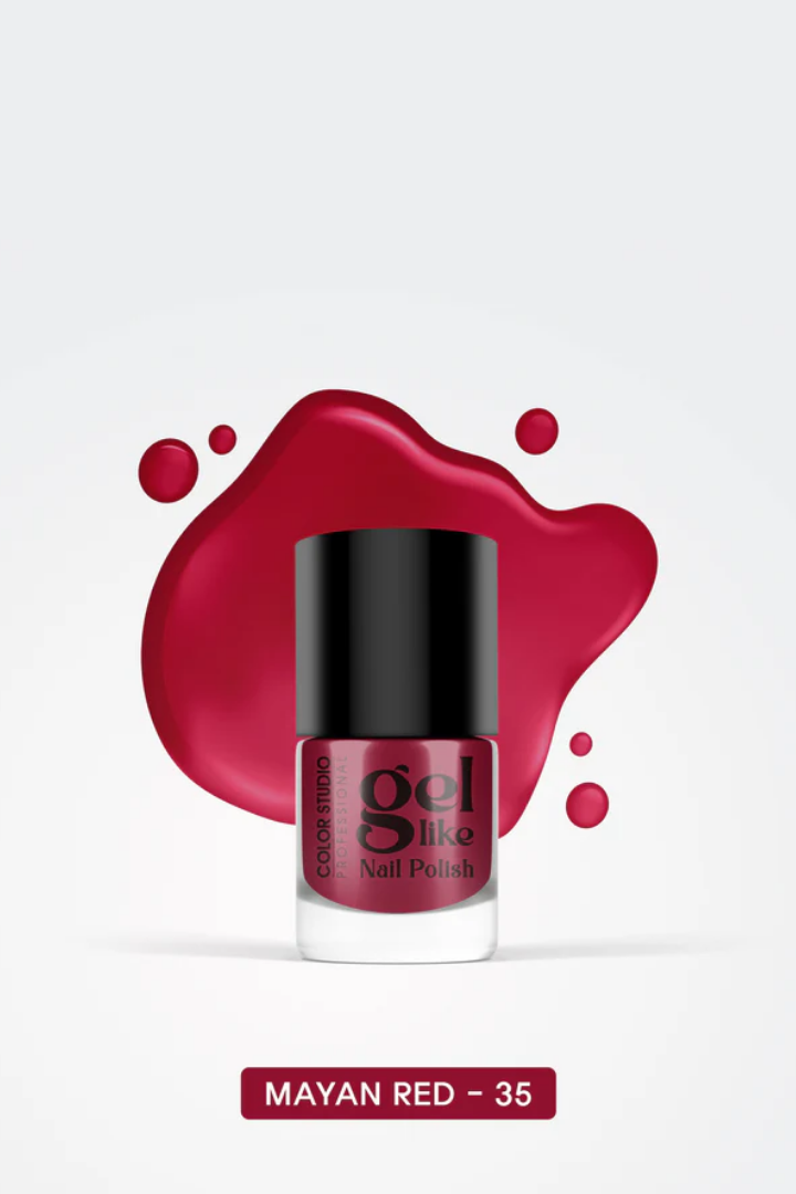 Gel Like Nail Polish -  35 Myan Red