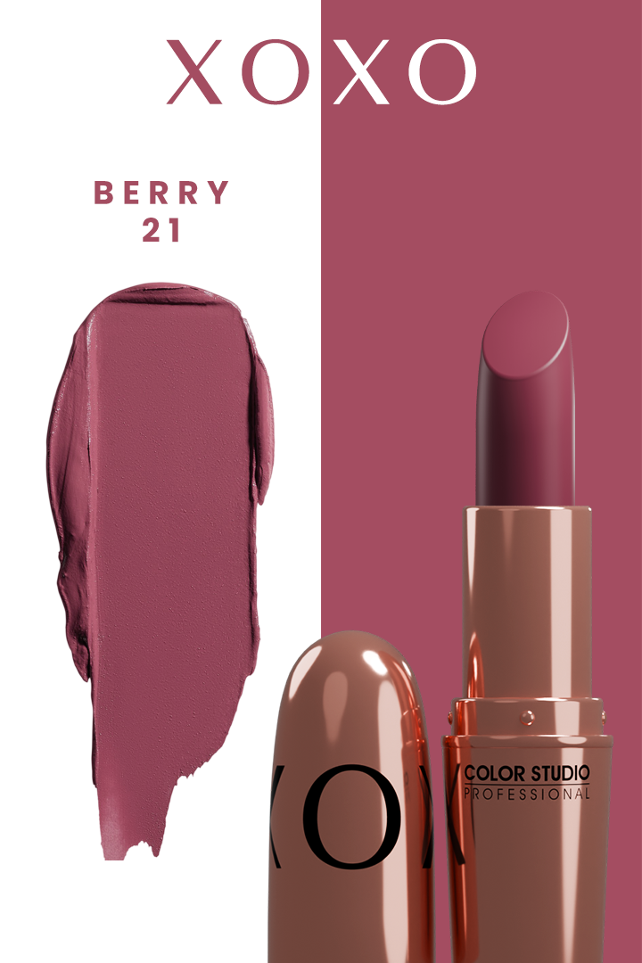 COLOR STUDIO XOXO LIPSTICK BERRY # 21