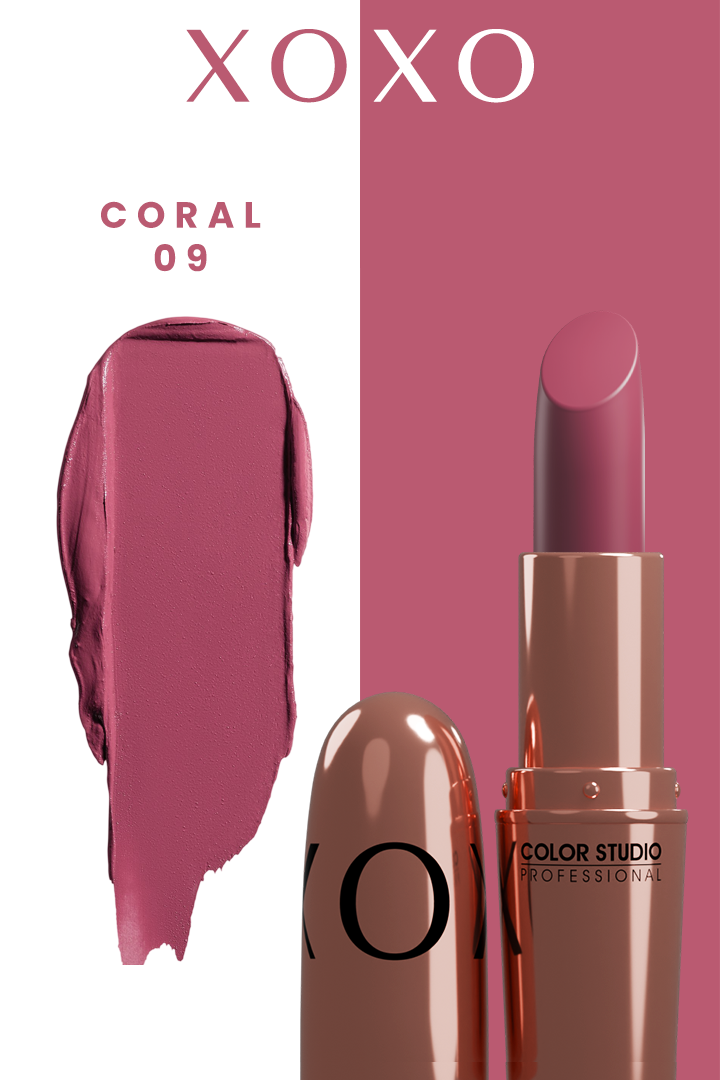COLOR STUDIO XOXO LIPSTICK CORAL # 09