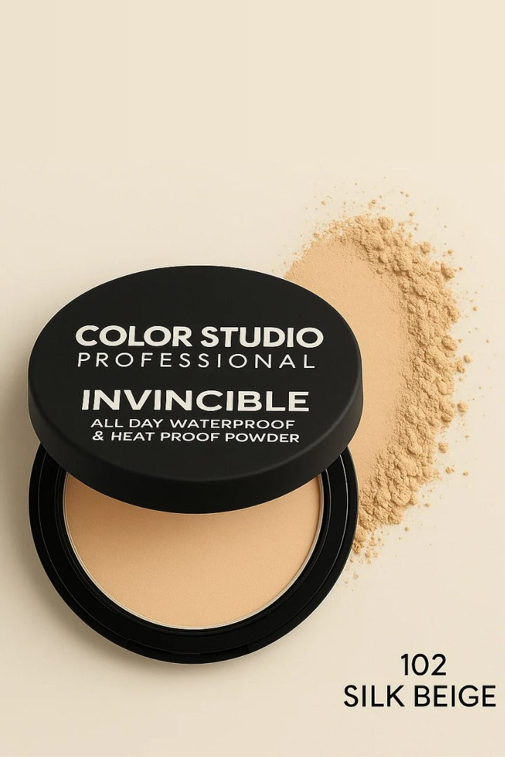 Color Studio Invincible Powder – Waterproof, Heat-Proof, Face Powder Compact