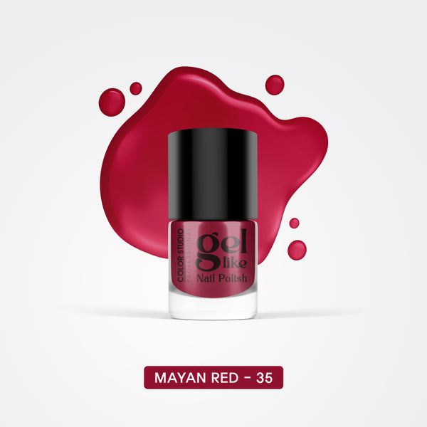 Gel Like Nail Polish -  35 Myan Red