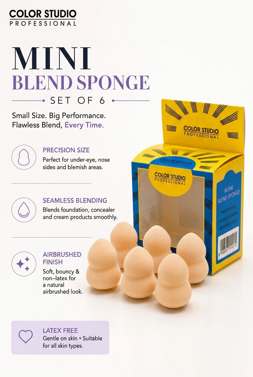Color Studio Professional Mini Blend Sponge Set of 6