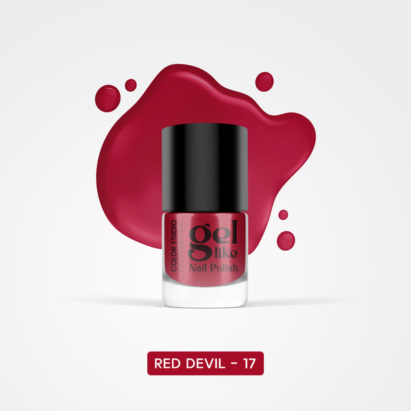 Gel Like Nail Polish -  17 Red Devil