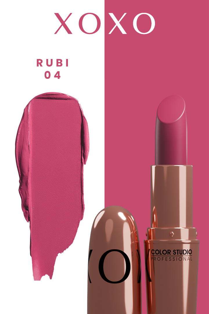 COLOR STUDIO XOXO LIPSTICK RUBY # 04