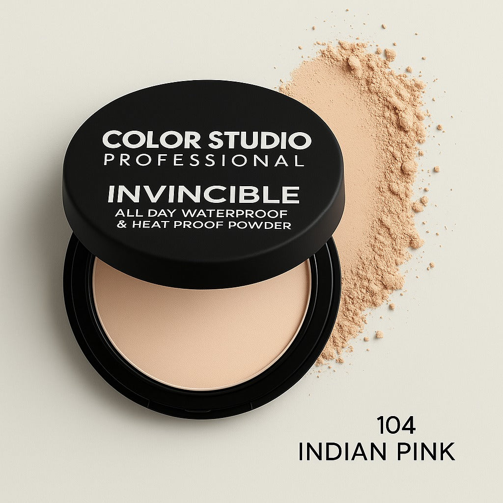 Color Studio Invincible Powder – Waterproof, Heat-Proof, Face Powder Compact