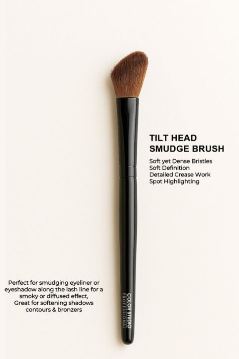 TILT HEAD SMUDGE BRUSH - PRO MAKEUP BRUSHES COLOR STUDIO