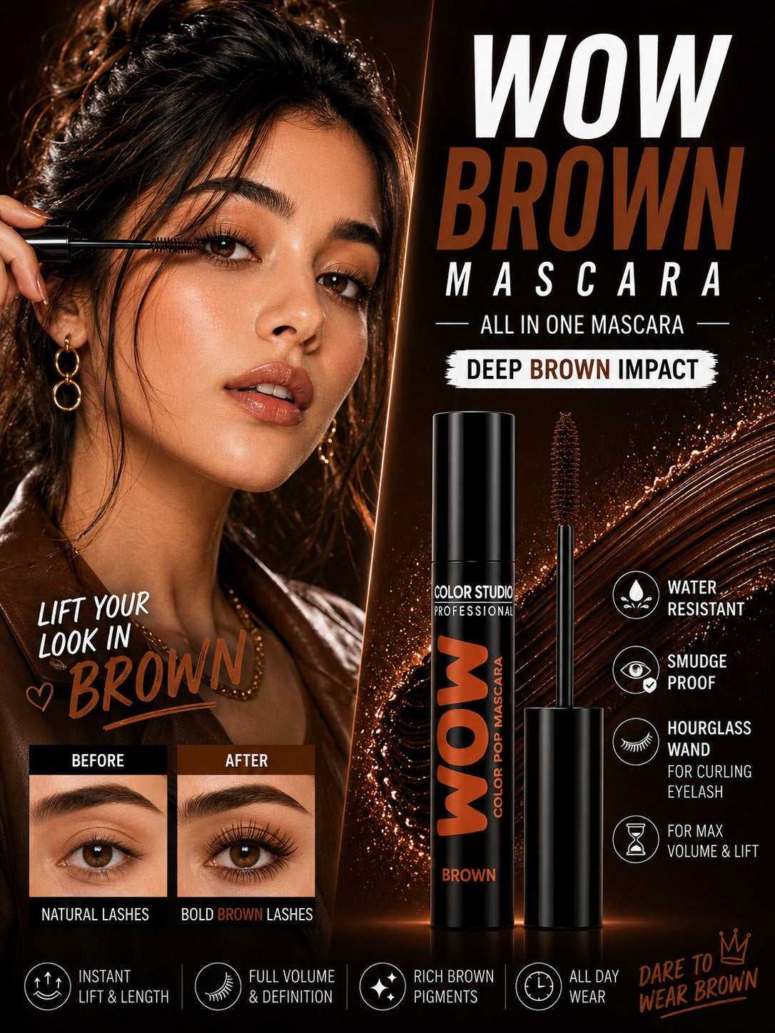 WOW Deep Brown Mascara