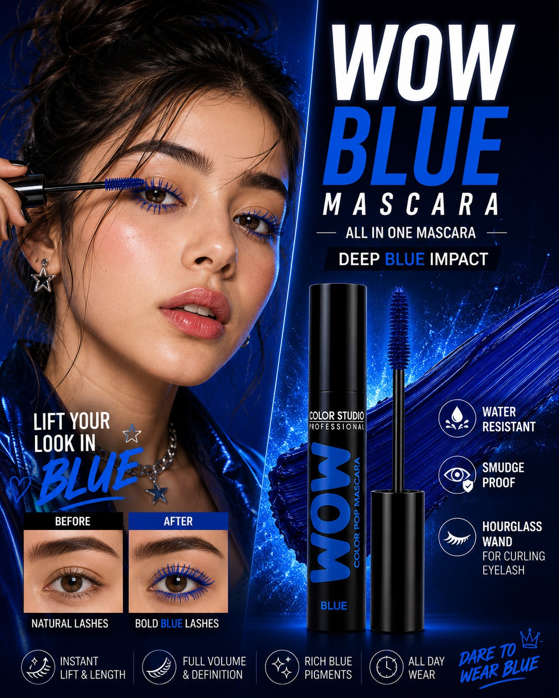 WOW Deep Blue Mascara