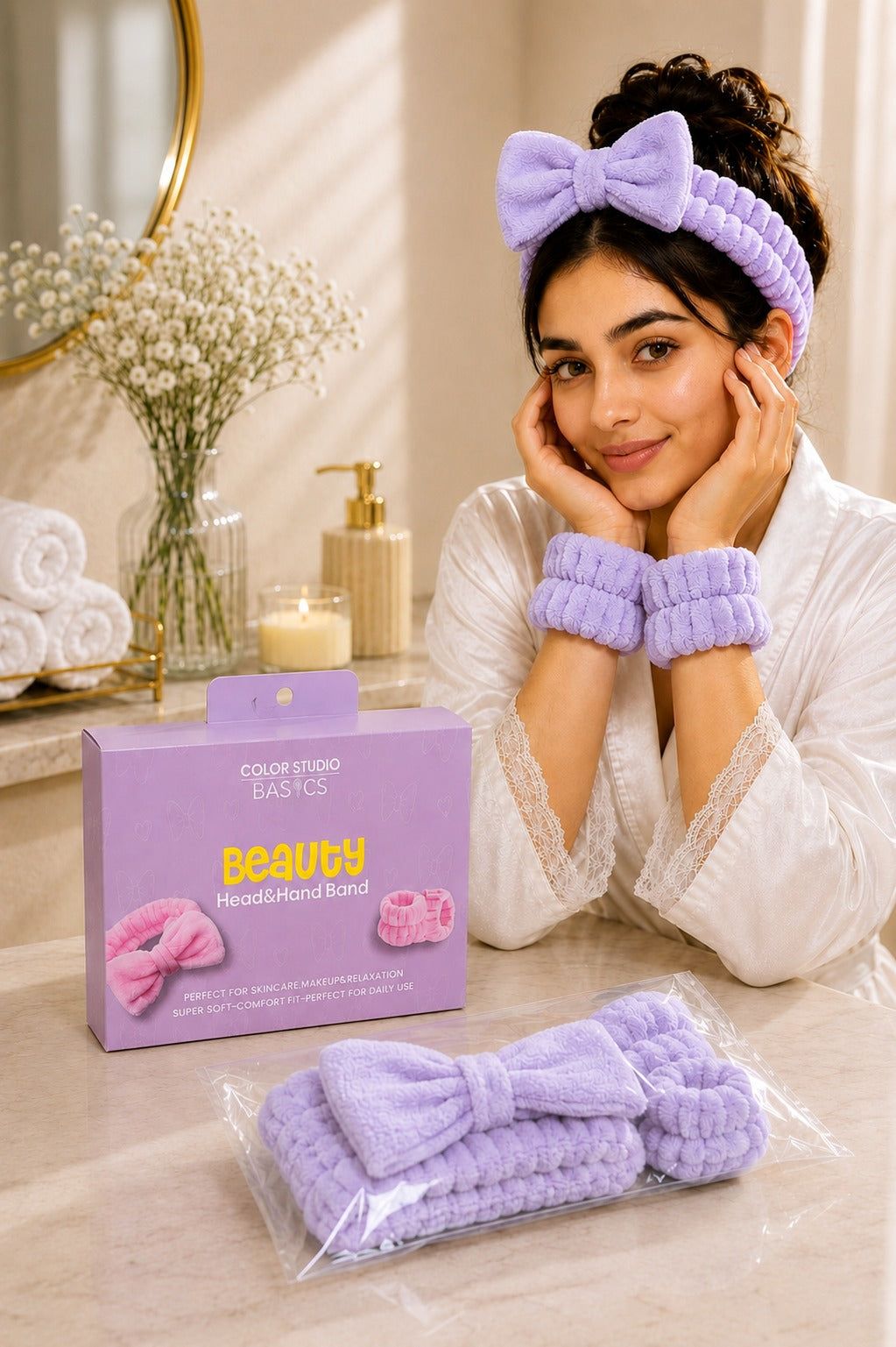 Color Studio Basics Beauty Head & Hand Band Set