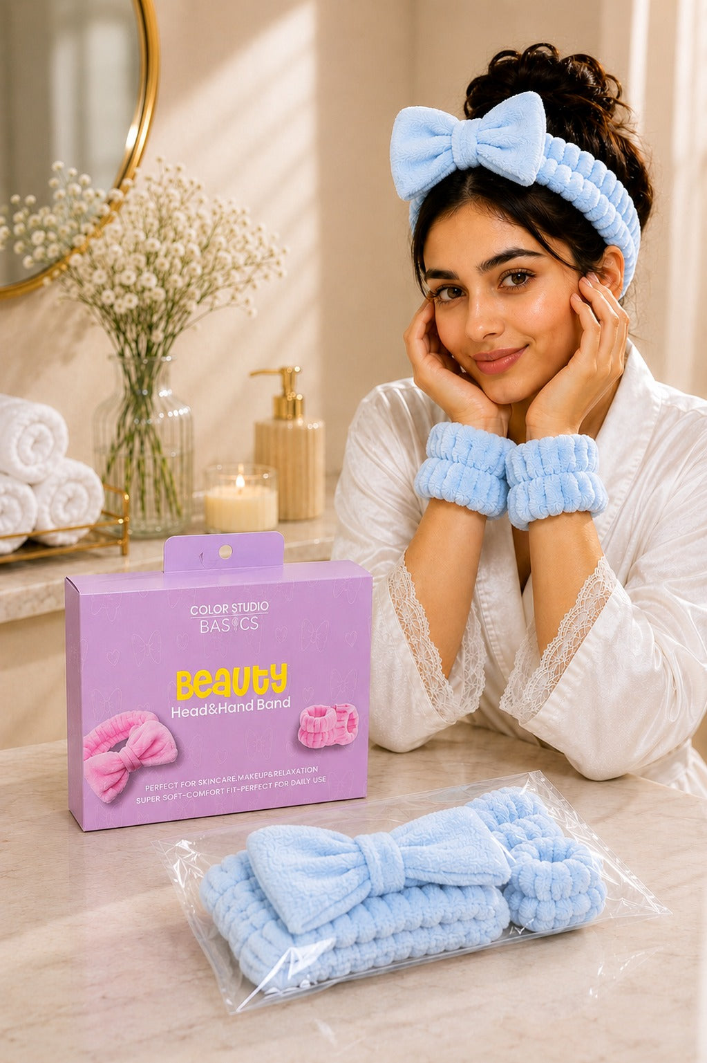 Color Studio Basics Beauty Head & Hand Band Set