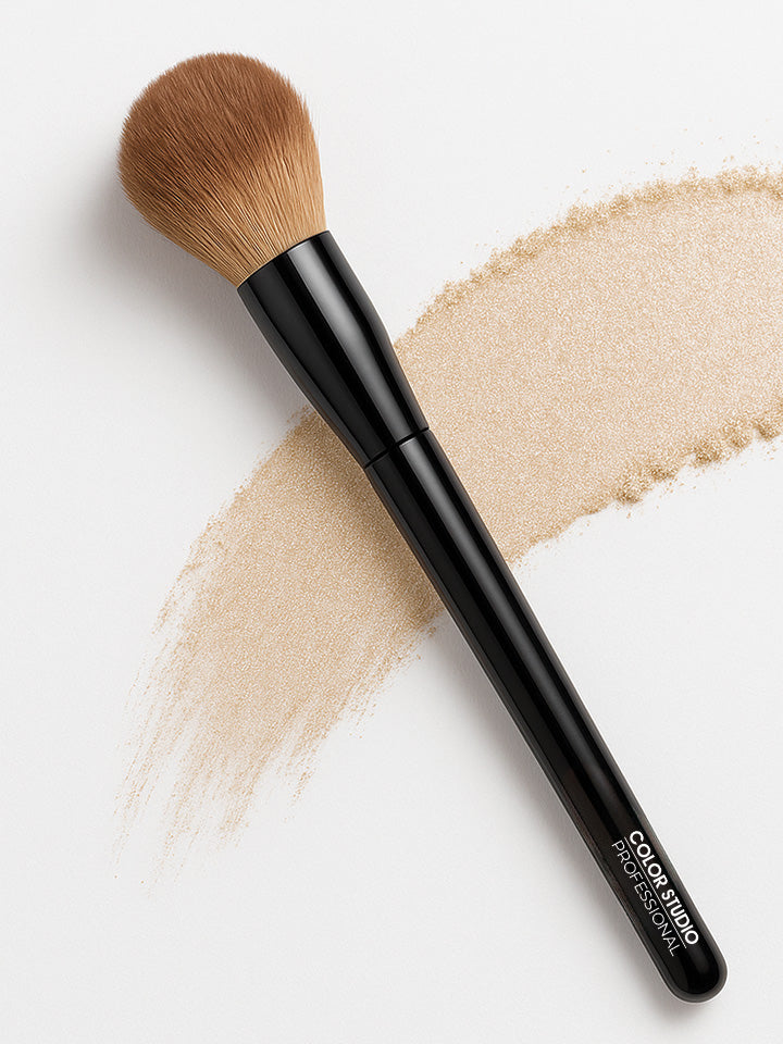 FLAME HIGHLIGHTER BRUSH - PRO MAKEUP BRUSHES COLOR STUDIO