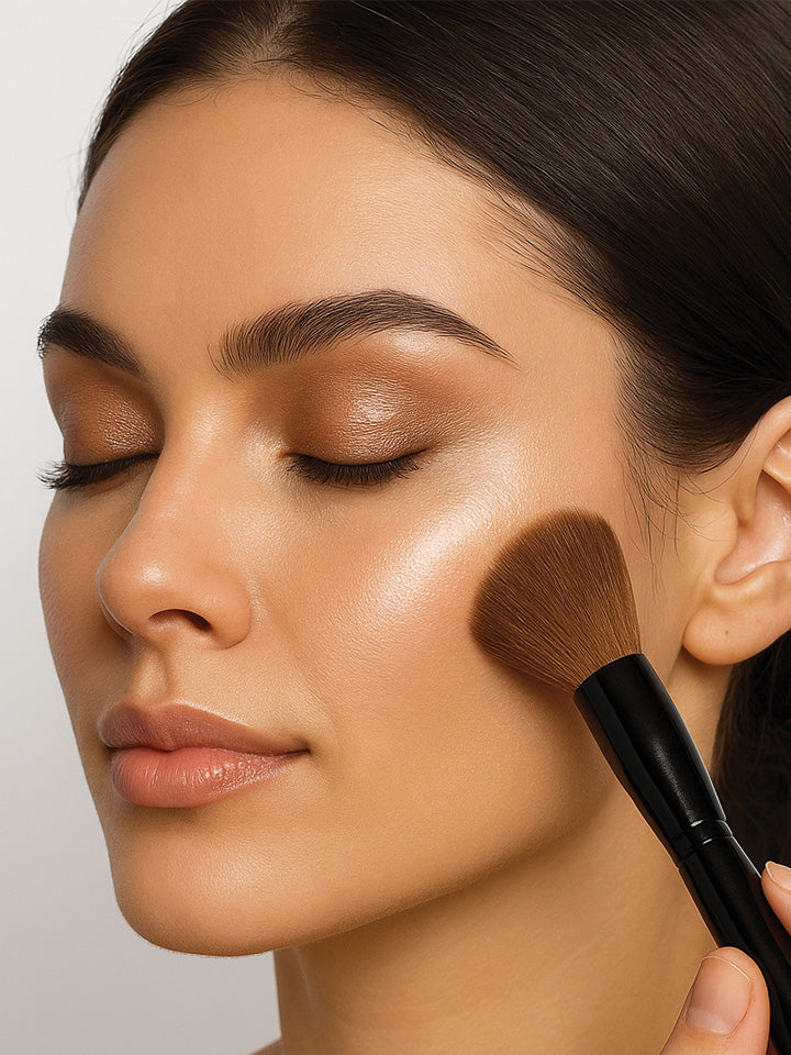FLAME HIGHLIGHTER BRUSH - PRO MAKEUP BRUSHES COLOR STUDIO