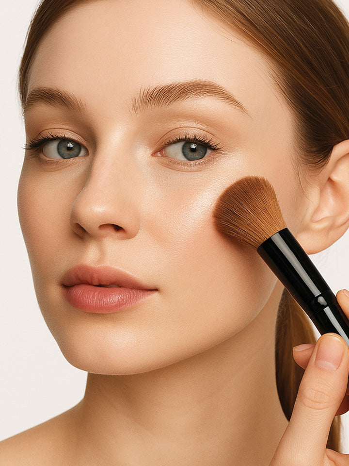 FLAME HIGHLIGHTER BRUSH - PRO MAKEUP BRUSHES COLOR STUDIO