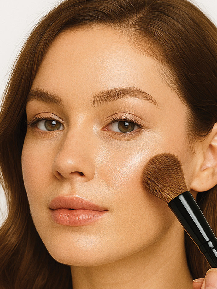 FLAME HIGHLIGHTER BRUSH - PRO MAKEUP BRUSHES COLOR STUDIO