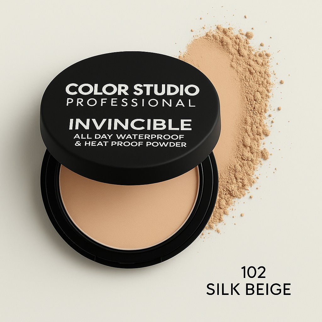 Color Studio Invincible Powder – Waterproof, Heat-Proof, Face Powder Compact