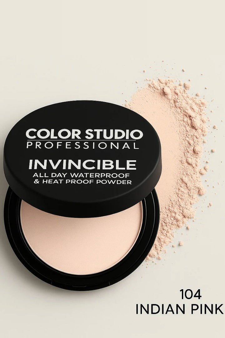 Color Studio Invincible Powder – Waterproof, Heat-Proof, Face Powder Compact