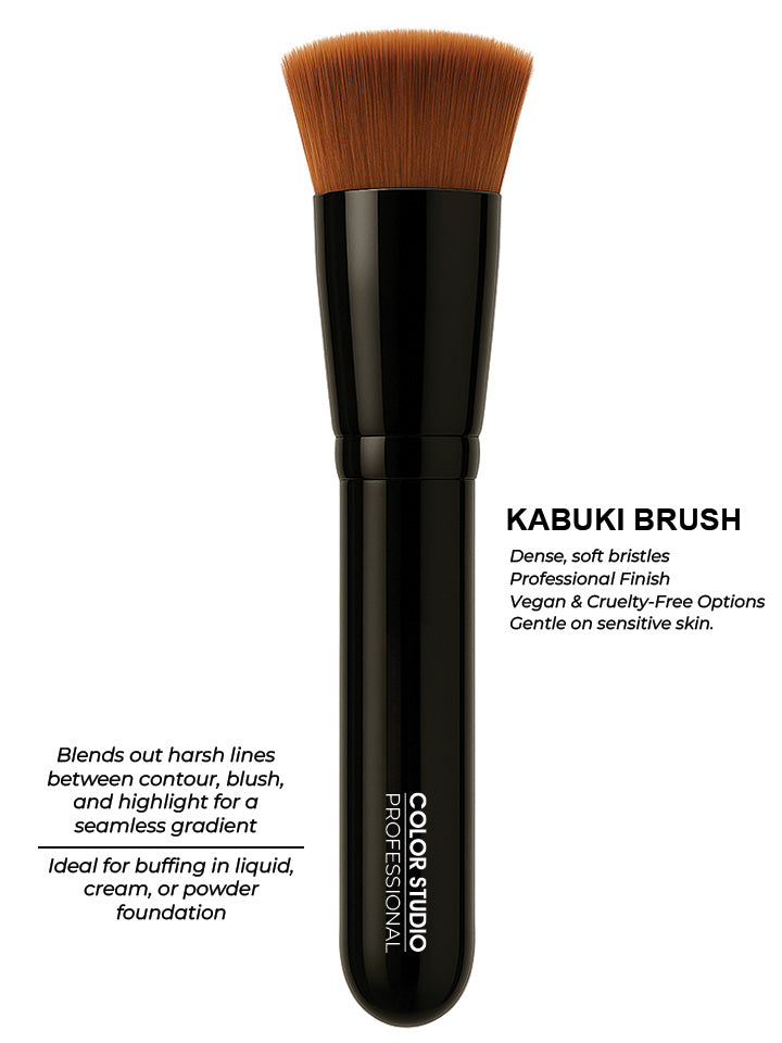 KABUKI BRUSH - PRO MAKEUP BRUSHES COLOR STUDIO