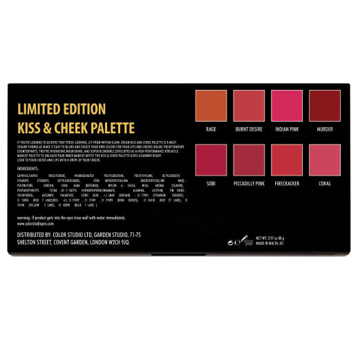 LIMITED EDITION KISS & CHEEK PALETTE - COLORSTUDIOMAKEUP